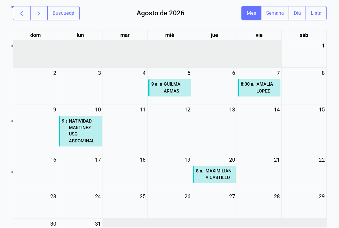 Agenda de citas